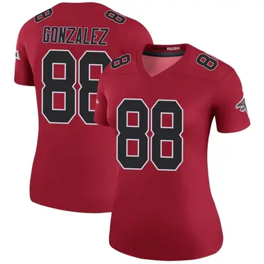 Women's Tony Gonzalez Atlanta Falcons Color Rush Jersey - Legend Red Plus Size